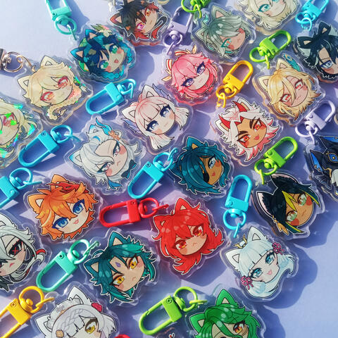 4cm acrylic charms