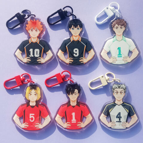 6cm acrylic charms